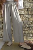Basso Shirring Wide Leg Pant Taupe